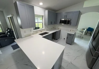 Kitchen remodeling in progress in Houston